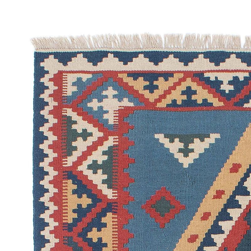 Kelim-tæppe - orientalsk - 183 x 121 cm - blå