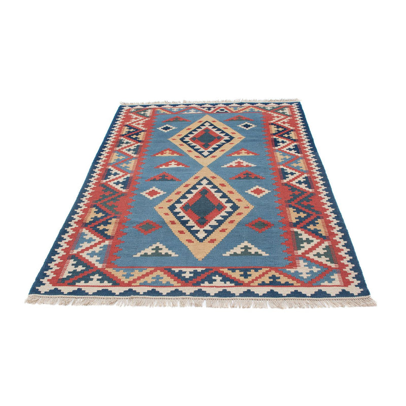 Kelim-tæppe - orientalsk - 183 x 121 cm - blå