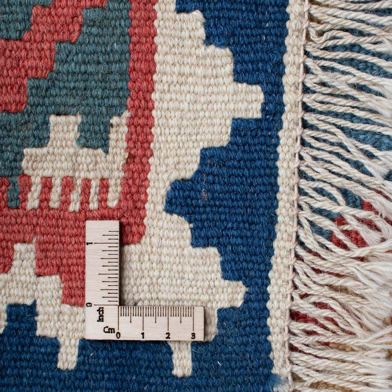 Kelim-tæppe - orientalsk - 183 x 121 cm - blå