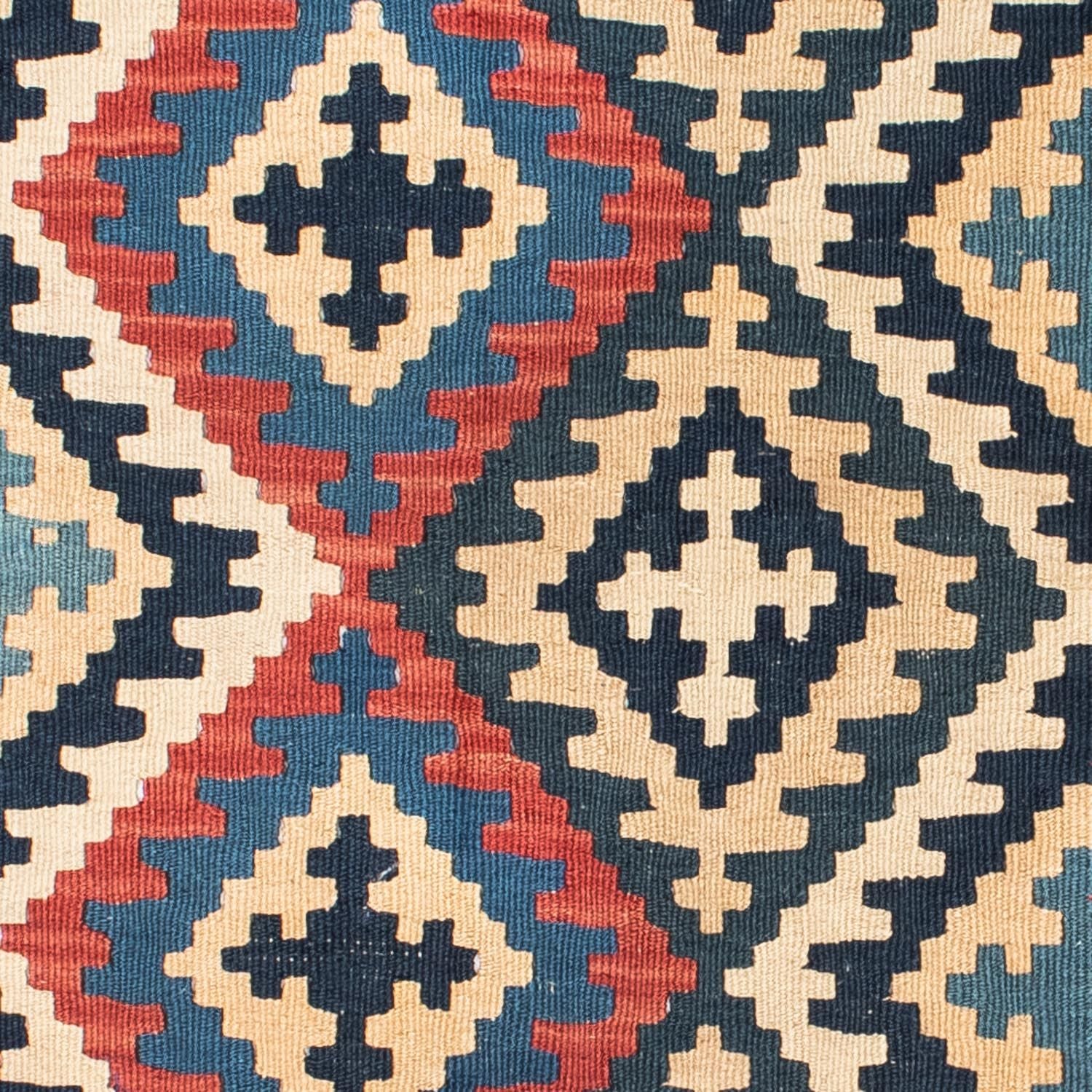 Kelim-tæppe - orientalsk - 160 x 103 cm - blå