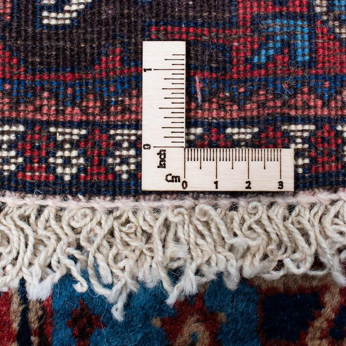 Løber Persisk tæppe - Nomadisk - 370 x 84 cm - mørkerød