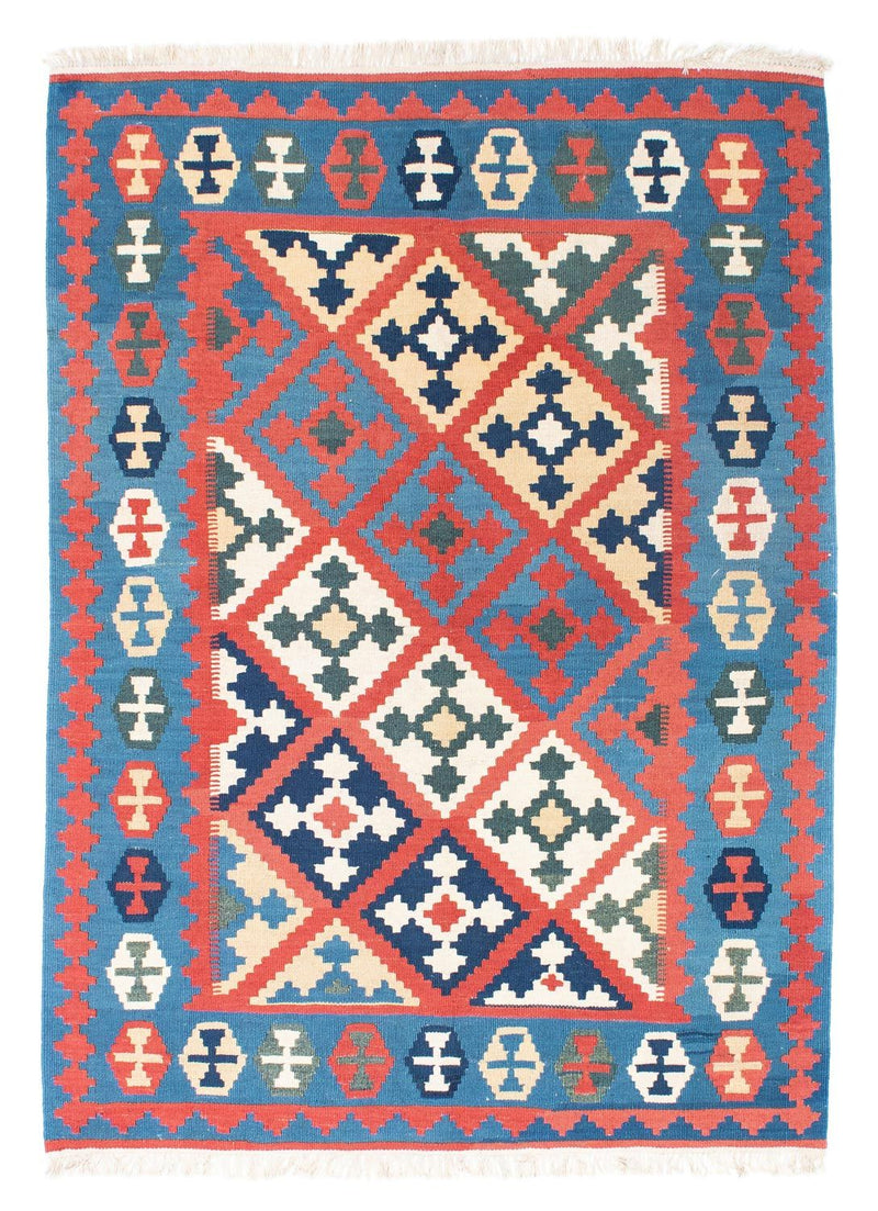Kelim-tæppe - orientalsk - 173 x 125 cm - rød