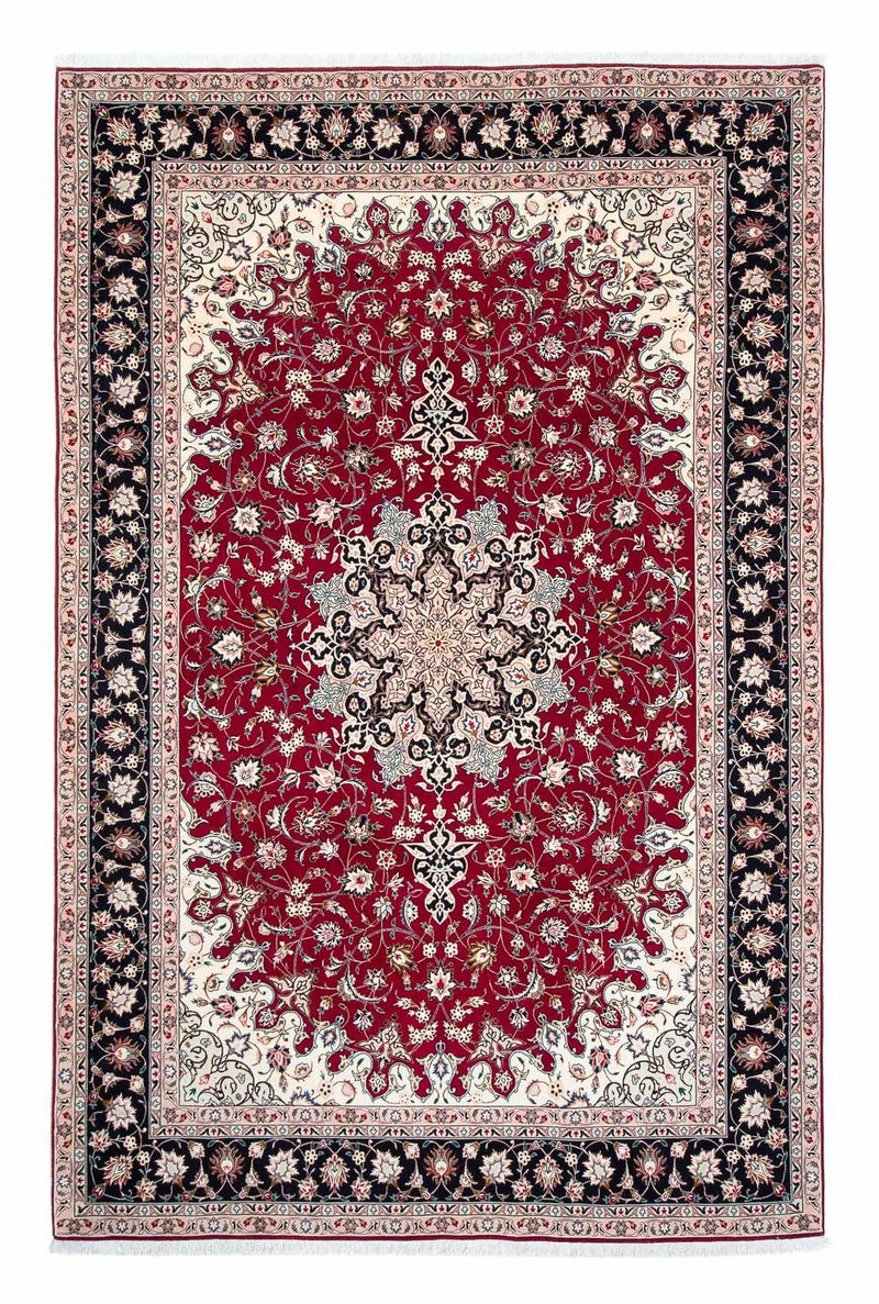 Persisk tæppe - Tabriz - Royal - 319 x 204 cm - mørkerød