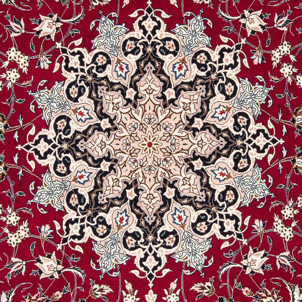 Persisk tæppe - Tabriz - Royal - 319 x 204 cm - mørkerød