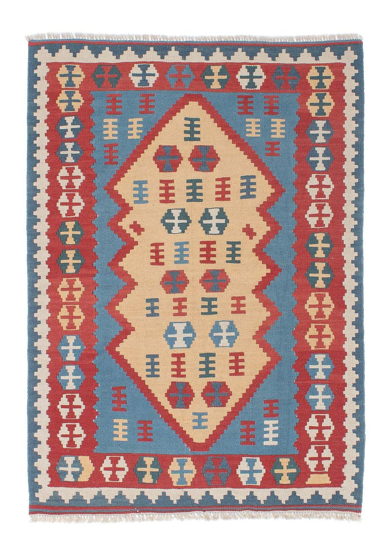 Kelim-tæppe - orientalsk - 168 x 118 cm - flerfarvet