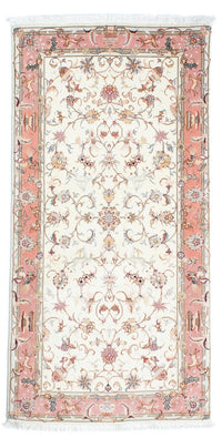 Løber Persisk tæppe - Tabriz - Royal - 202 x 100 cm - beige