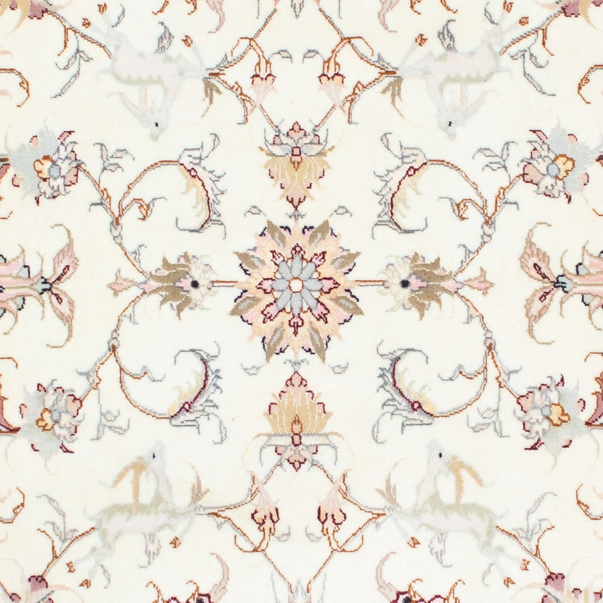 Løber Persisk tæppe - Tabriz - Royal - 202 x 100 cm - beige