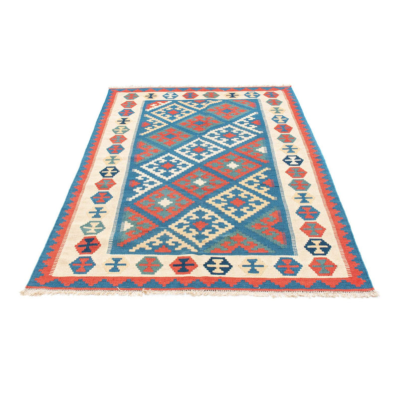 Kelim-tæppe - orientalsk - 177 x 122 cm - blå