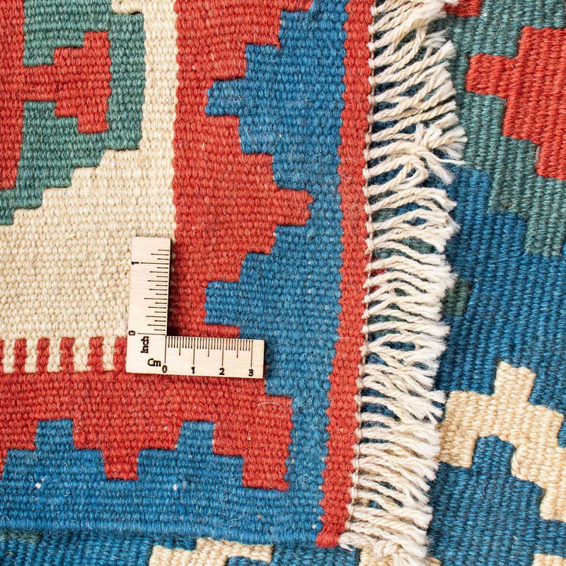 Kelim-tæppe - orientalsk - 177 x 122 cm - blå