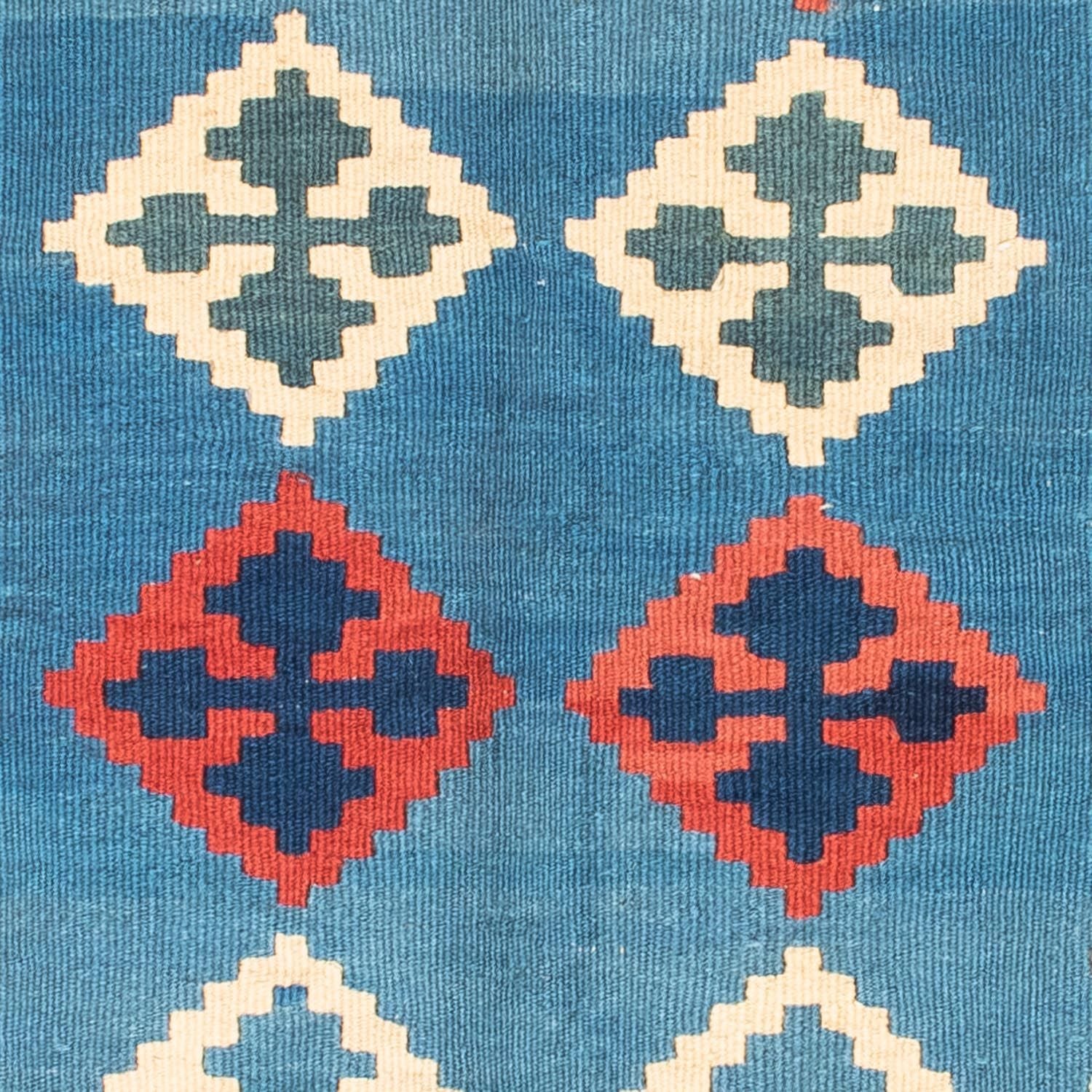 Kelim-tæppe - orientalsk - 168 x 122 cm - blå