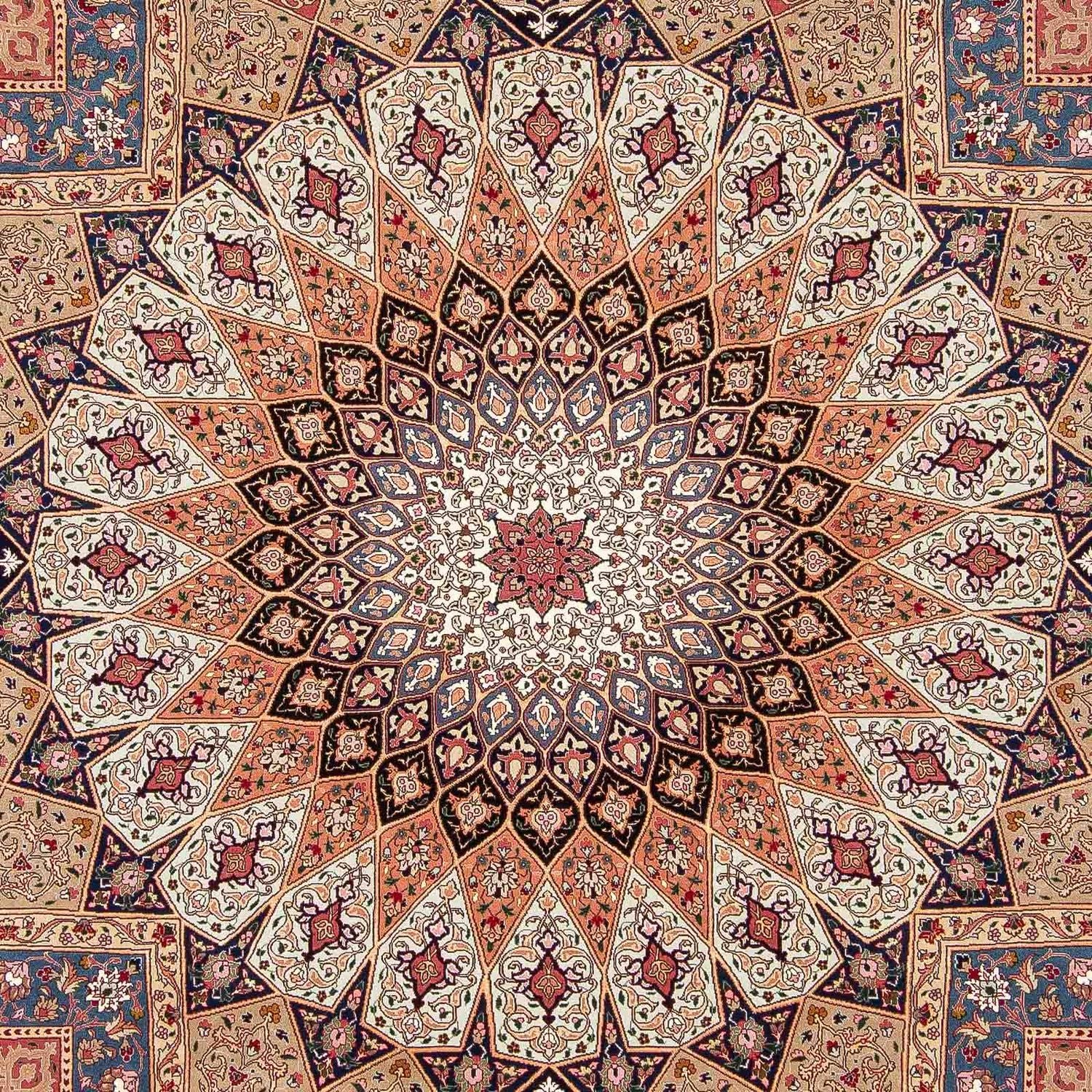 Persisk tæppe - Tabriz - Royal - 298 x 254 cm - flerfarvet