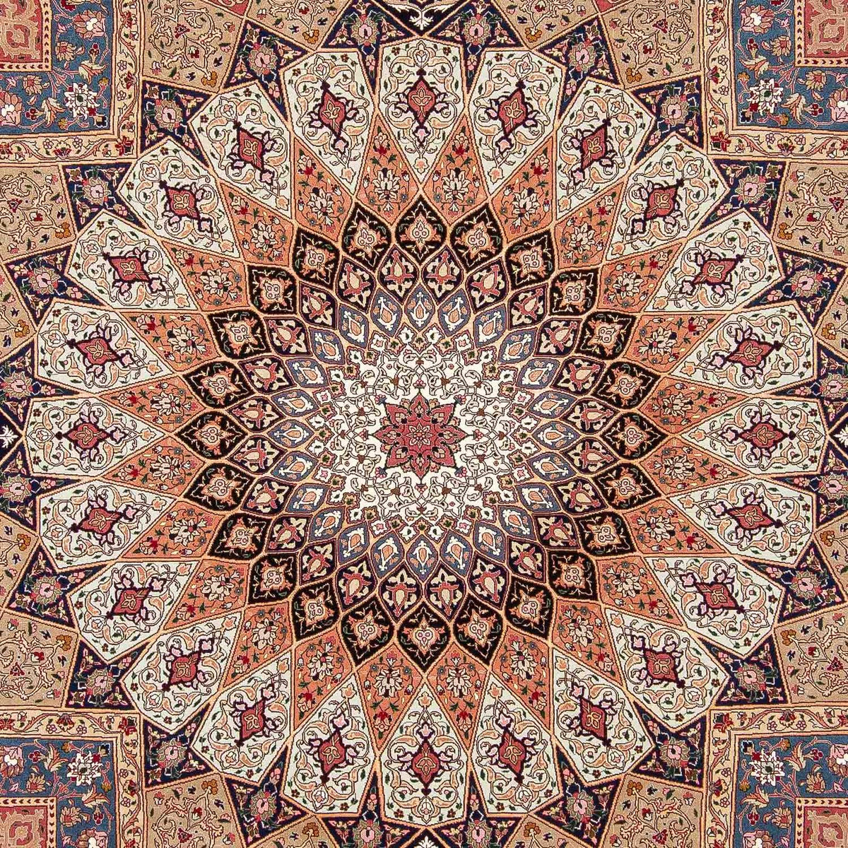 Persisk tæppe - Tabriz - Royal - 298 x 254 cm - flerfarvet