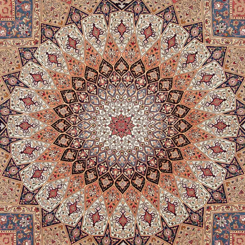 Persisk tæppe - Tabriz - Royal - 298 x 254 cm - flerfarvet