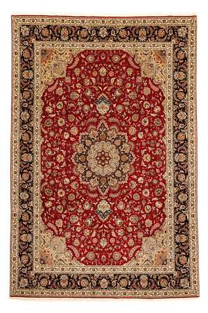 Persisk tæppe - Tabriz - Royal - 367 x 253 cm - mørkerød