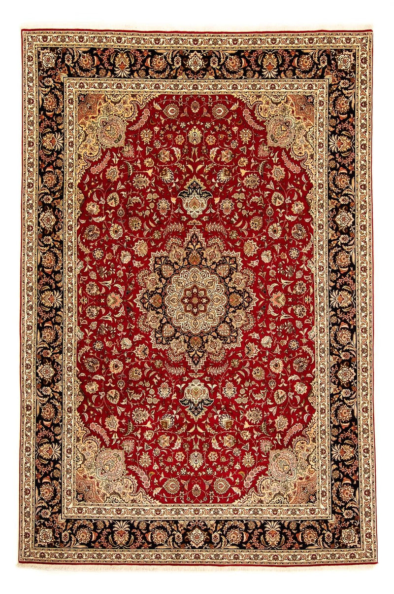 Persisk tæppe - Tabriz - Royal - 367 x 253 cm - mørkerød