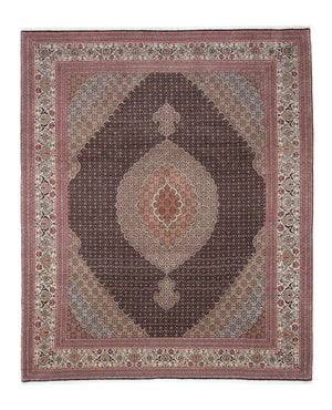 Persisk tæppe - Tabriz - 310 x 251 cm - lys brun