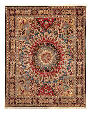 Persisk tæppe - Tabriz - Royal - 255 x 206 cm - lys brun