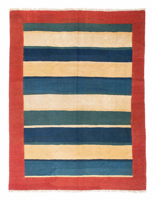 Kelim-tæppe - orientalsk - 198 x 152 cm - rød