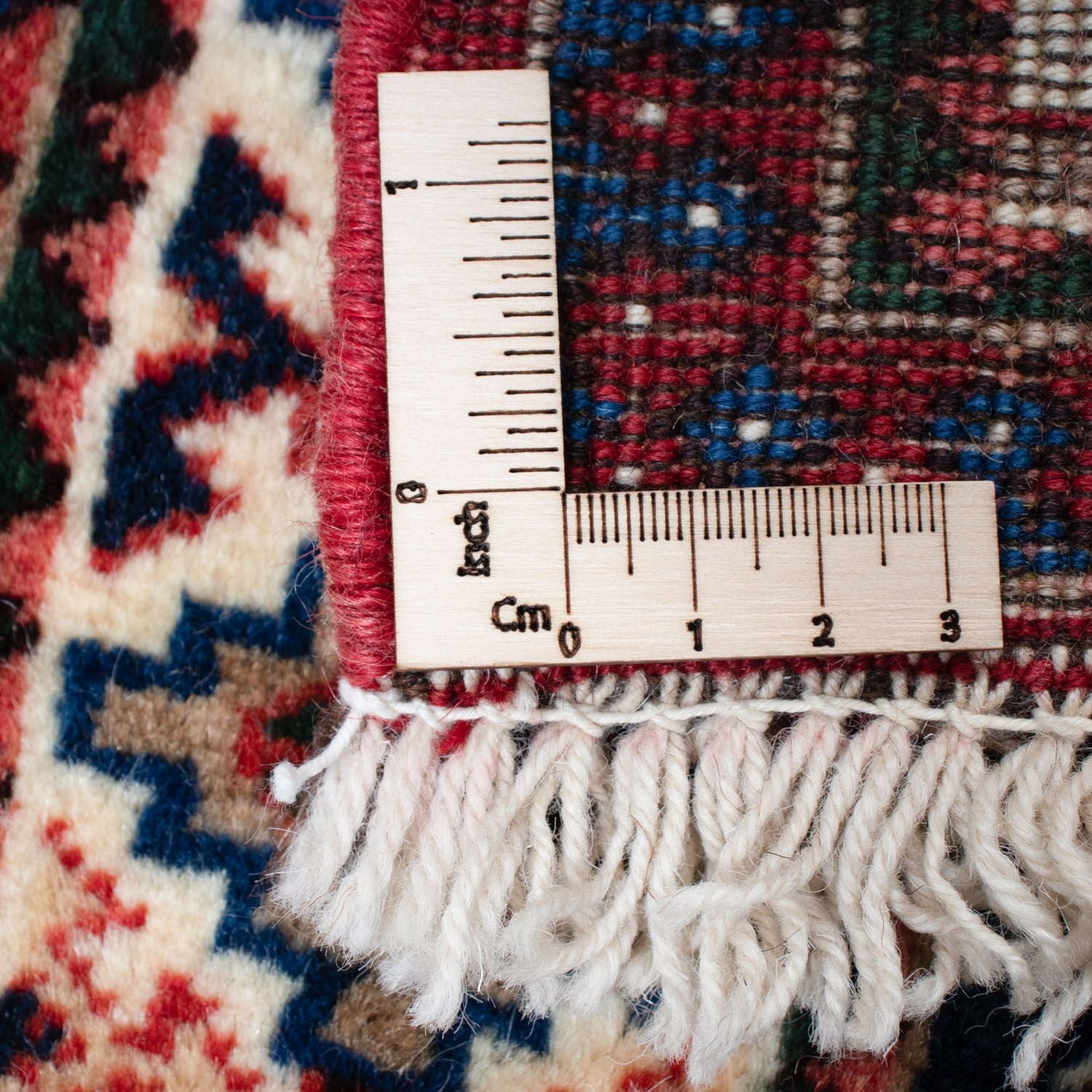 Persisk tæppe - Nomadisk - 147 x 102 cm - mørkerød