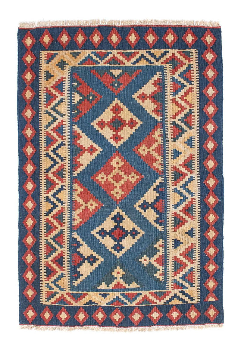 Kelim-tæppe - orientalsk - 152 x 106 cm - flerfarvet