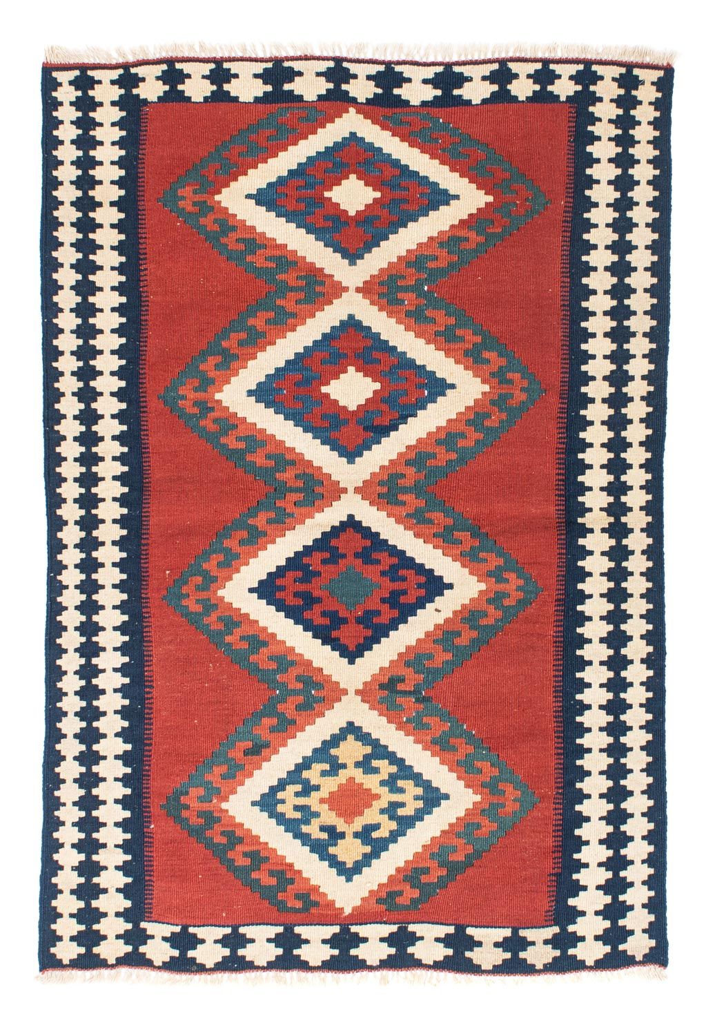 Kelim-tæppe - orientalsk - 152 x 103 cm - rød