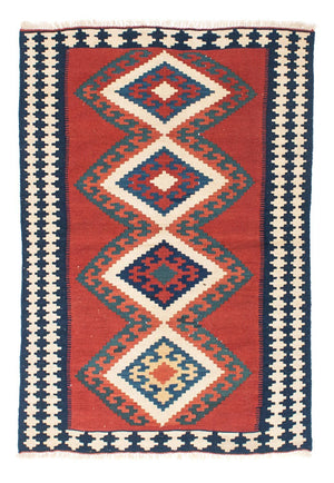 Kelim-tæppe - orientalsk - 152 x 103 cm - rød