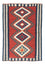 Kelim-tæppe - orientalsk - 152 x 103 cm - rød