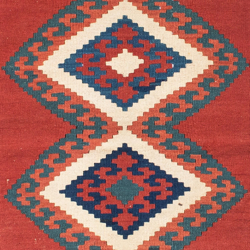 Kelim-tæppe - orientalsk - 152 x 103 cm - rød