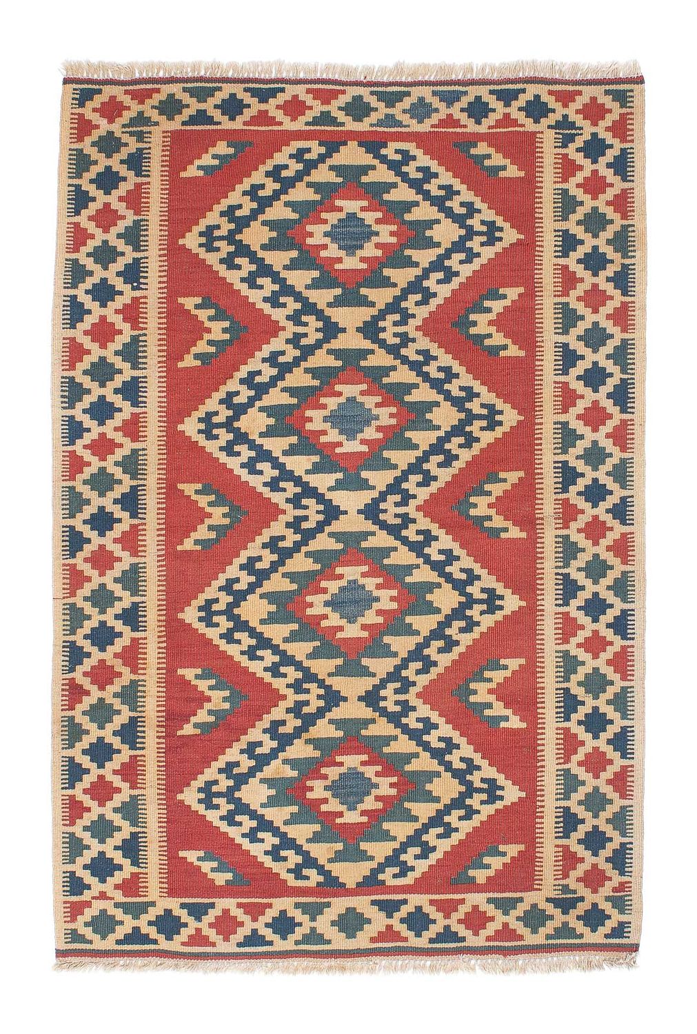 Kelim-tæppe - orientalsk - 150 x 100 cm - flerfarvet