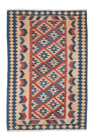 Kelim-tæppe - orientalsk - 157 x 106 cm - flerfarvet