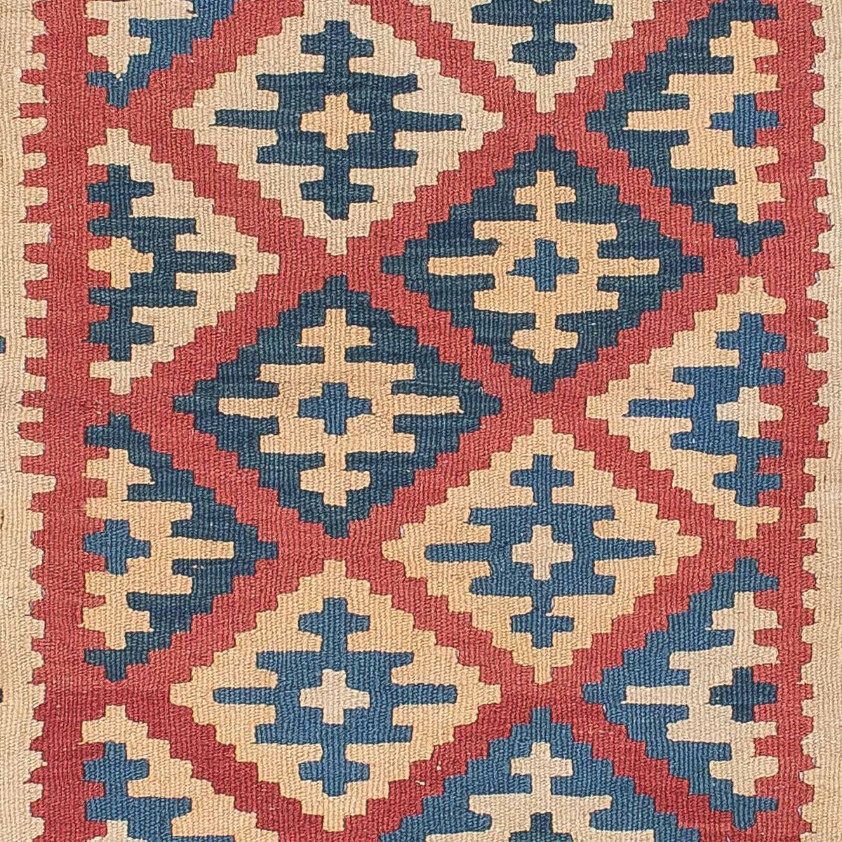 Kelim-tæppe - orientalsk - 157 x 106 cm - flerfarvet