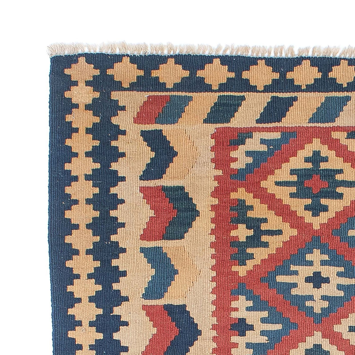 Kelim-tæppe - orientalsk - 157 x 106 cm - flerfarvet