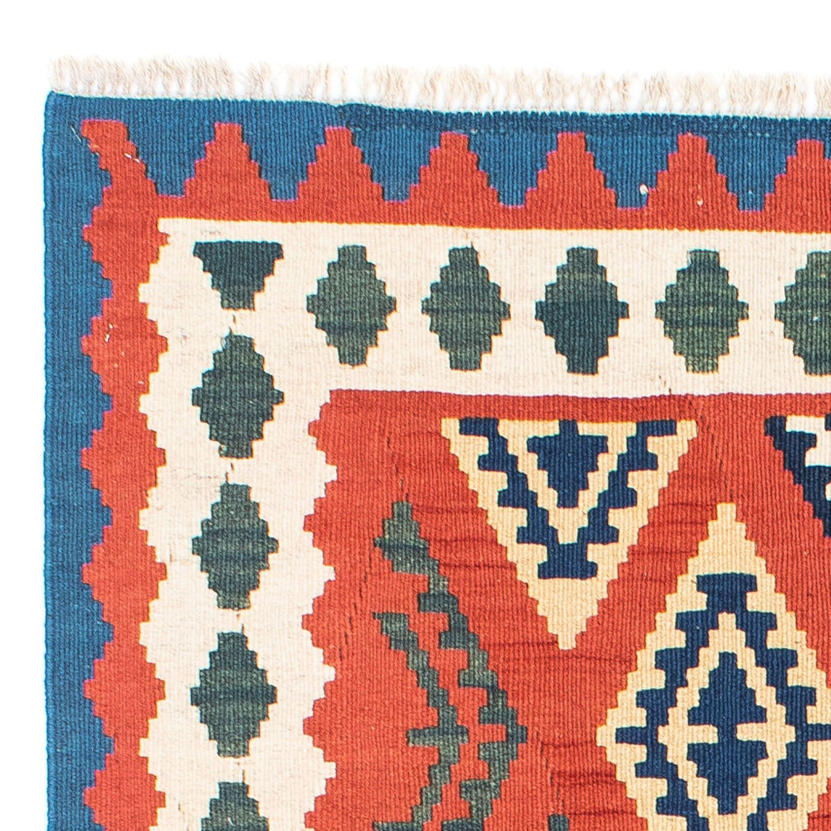 Kelim-tæppe - orientalsk - 140 x 105 cm - rød