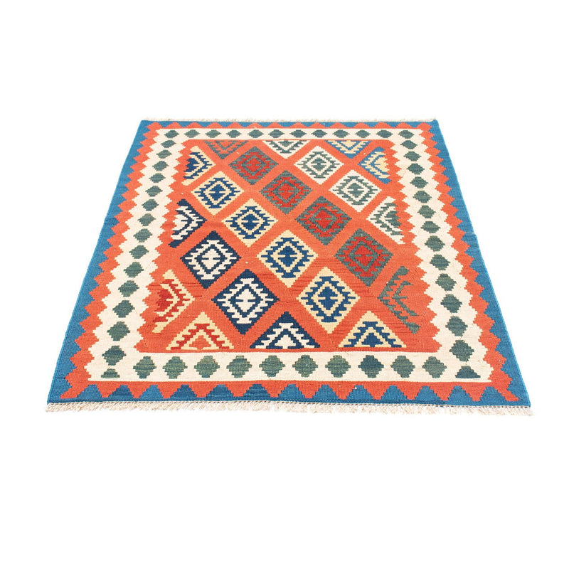 Kelim-tæppe - orientalsk - 140 x 105 cm - rød