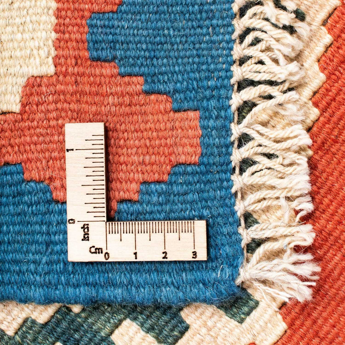 Kelim-tæppe - orientalsk - 140 x 105 cm - rød