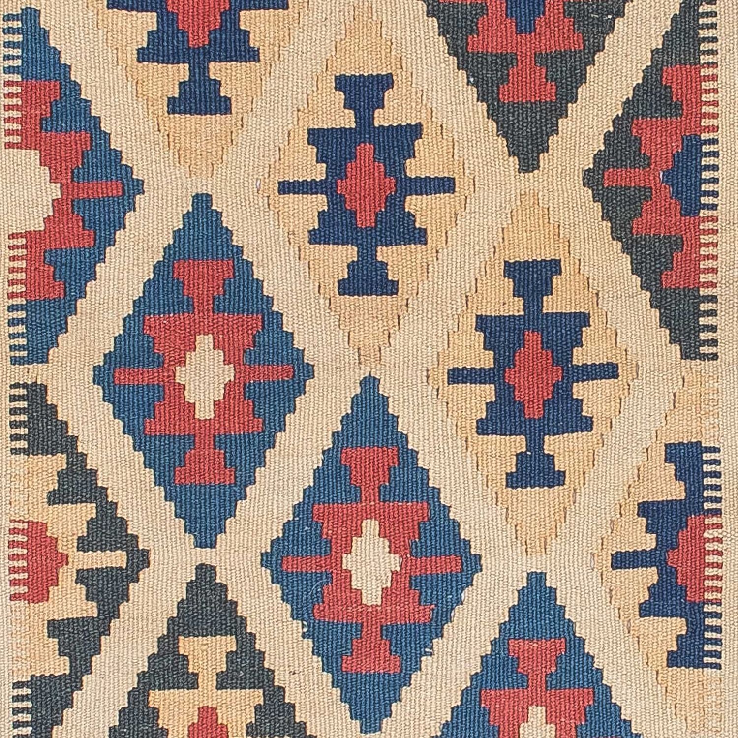 Kelim-tæppe - orientalsk - 147 x 105 cm - flerfarvet