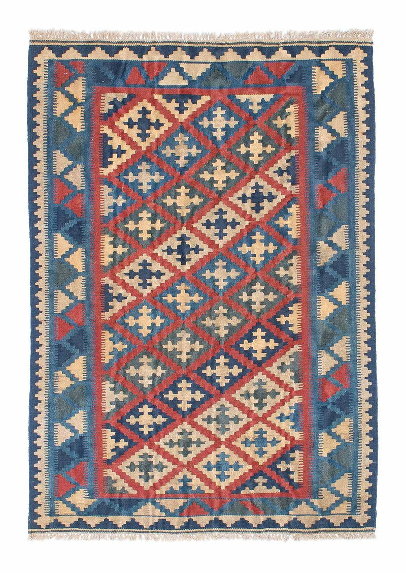 Kelim-tæppe - orientalsk - 150 x 102 cm - flerfarvet