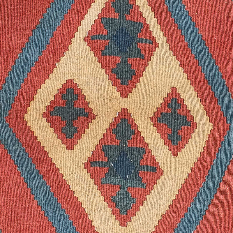Kelim-tæppe - orientalsk - 150 x 97 cm - mørkerød