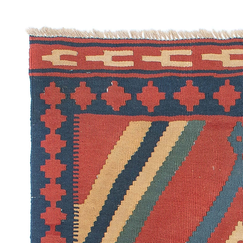 Kelim-tæppe - orientalsk - 150 x 97 cm - mørkerød