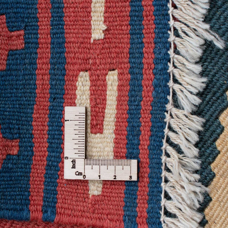 Kelim-tæppe - orientalsk - 150 x 97 cm - mørkerød