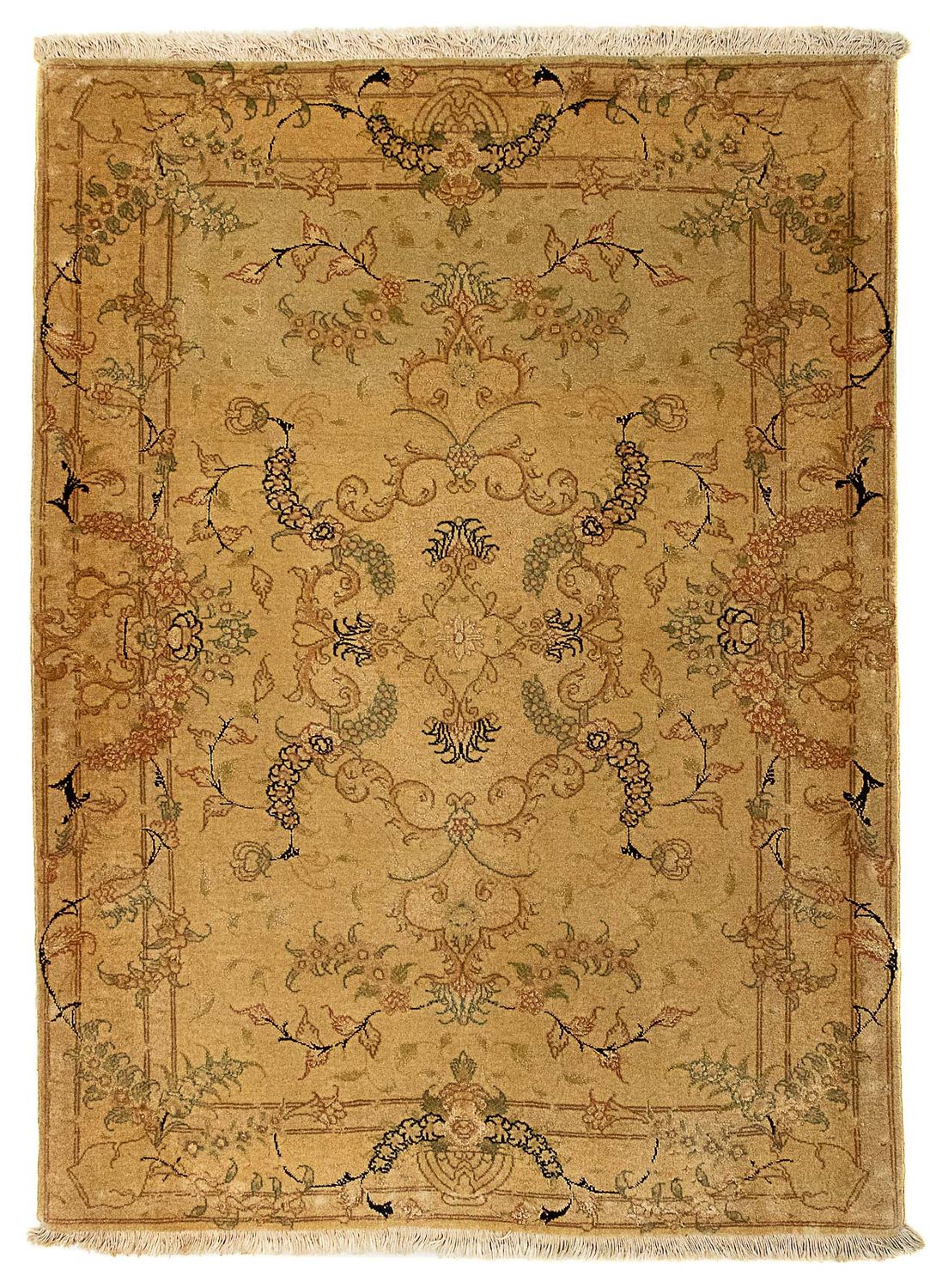 Persisk tæppe - Tabriz - Royal - 116 x 83 cm - brun