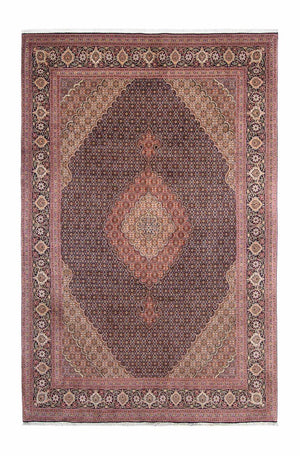 Persisk tæppe - Tabriz - 310 x 202 cm - mørkeblå