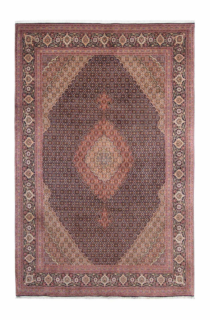 Persisk tæppe - Tabriz - 310 x 202 cm - mørkeblå