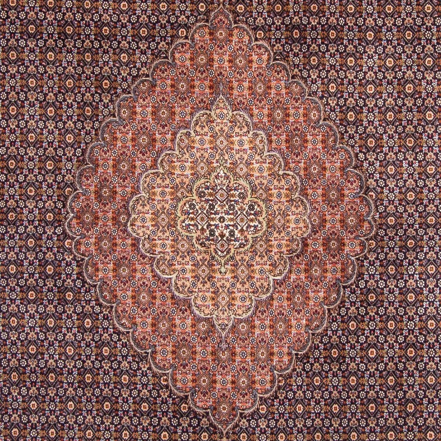 Persisk tæppe - Tabriz - 310 x 202 cm - mørkeblå