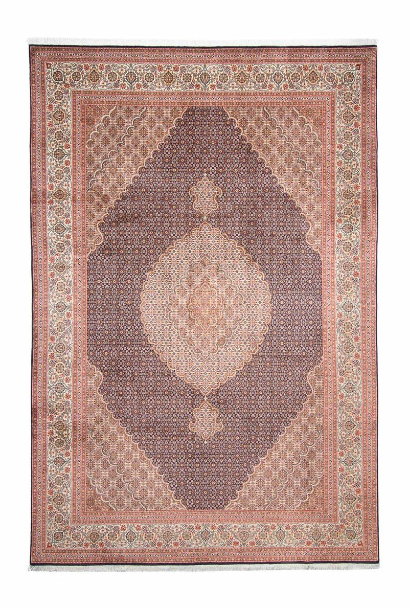 Persisk tæppe - Tabriz - 300 x 198 cm - mørkeblå