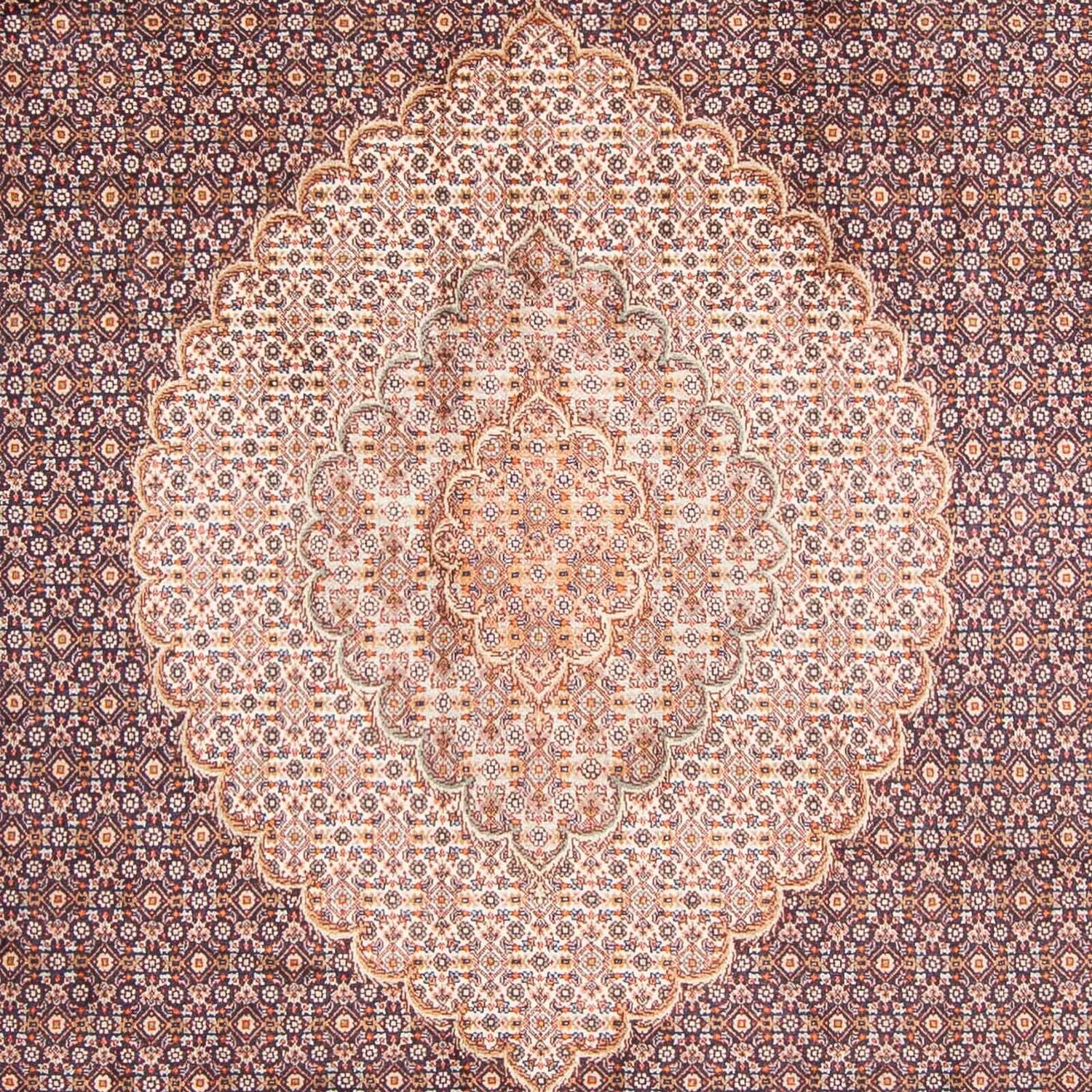 Persisk tæppe - Tabriz - 300 x 198 cm - mørkeblå