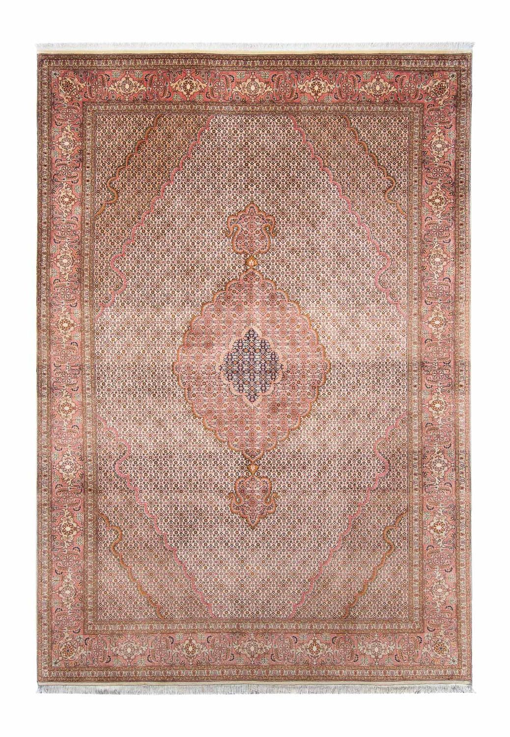 Persisk tæppe - Tabriz - 300 x 204 cm - lys brun