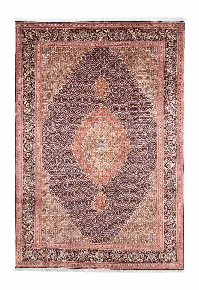 Persisk tæppe - Tabriz - 312 x 206 cm - mørkeblå