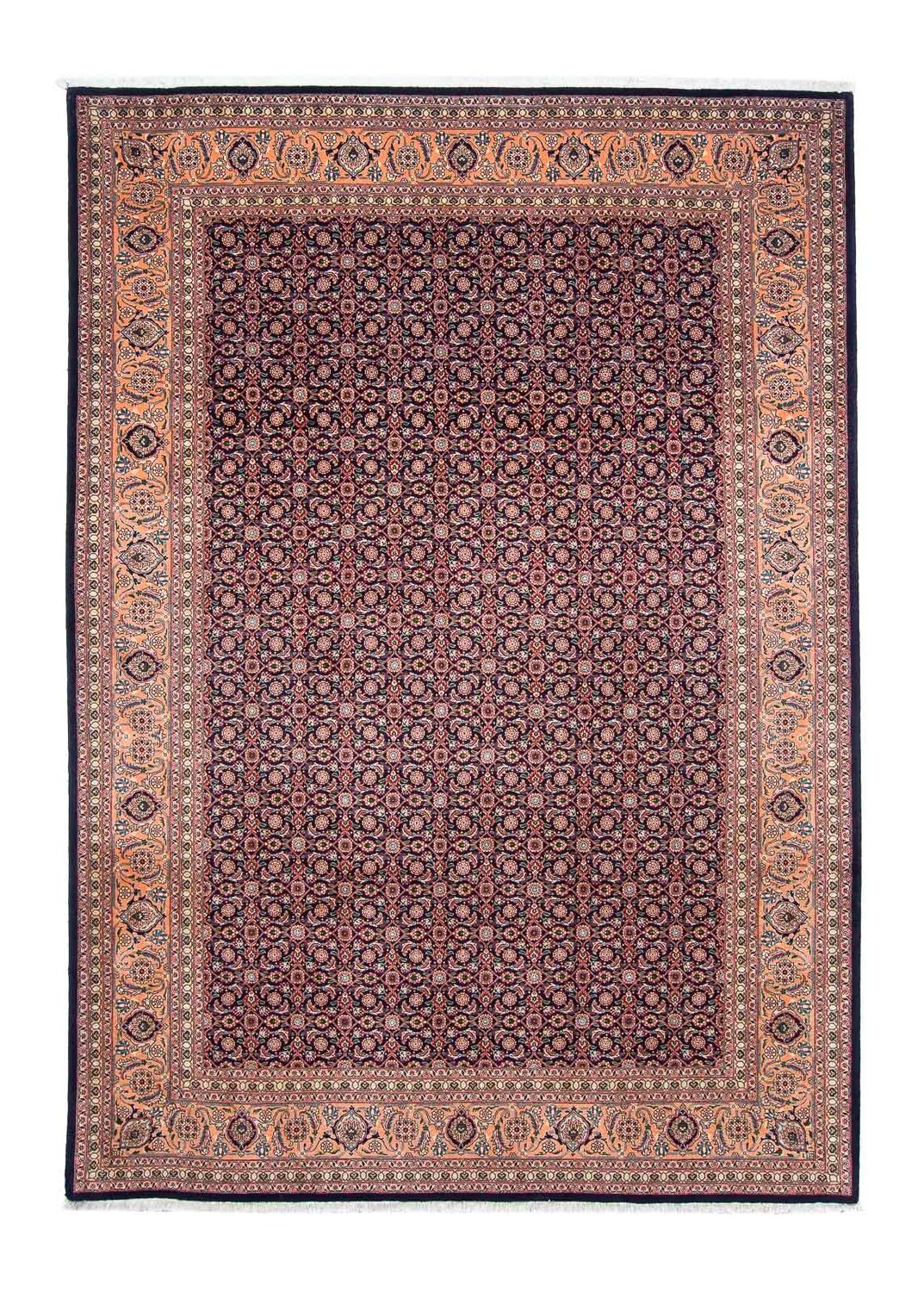 Persisk tæppe - Tabriz - 298 x 200 cm - mørkeblå