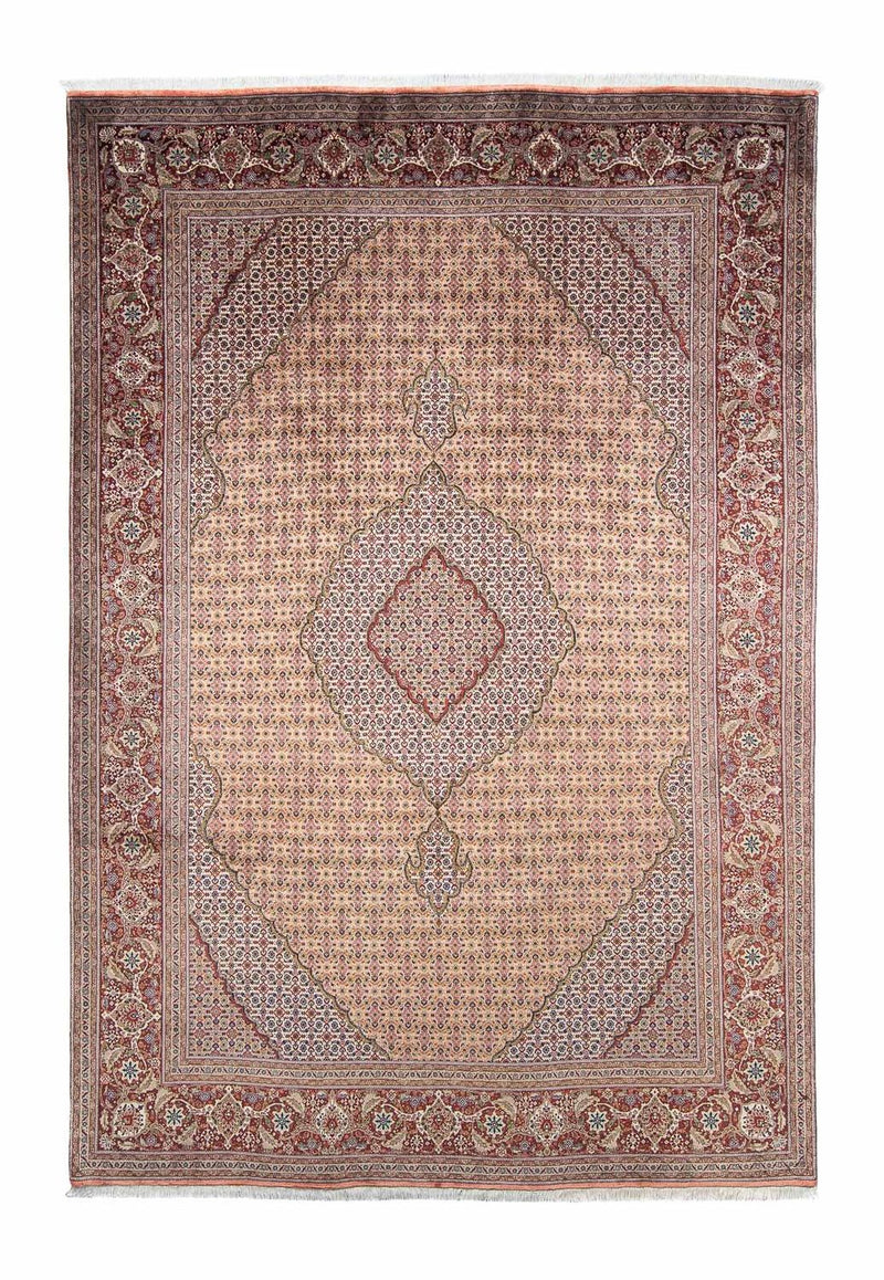 Persisk tæppe - Tabriz - 288 x 197 cm - lys brun